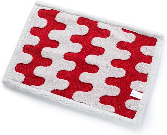 Maidewow Waterproof Pet Blanket,Dog Bed Covers Small Throw for Puppy Cats Stylish Jacquard Pets Couch Sofa Furniture Protection Washable Reversible Covers (Red Wave,XS)