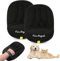 OurAngels Pack of 2 Electrostatic Pet Hair Removal Gloves – 5 Finger Reusable Grooming Gloves for Dogs and Cats – Gentle Fur Remover for Furniture, Sofa, Car and Clothes