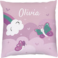 Prints Next Day – Kids Custom Unicorn Throw Pillow - 18" x 18" - Double-Sided Printing - Includes Insert - Kids Personalized Bedroom Accent Pillow with Name - Nursery Decor - Printed in USA