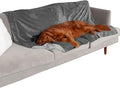 Furhaven Waterproof Throw Blanket for Dogs & Indoor Cats, Washable - Two-Tone Luxe Velvet Dog Blanket - Granite Gray, Extra Large/XL