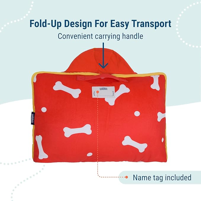 Wildkin Kids Plush Nap Mat – Soft, Cozy, Convenient for Daycare & Preschool