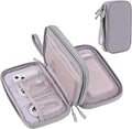 DDgro Electronics Travel Organizer, Tech Accessories Pouch Bag for Cables/Charger & Cords (Gray, PU-M)