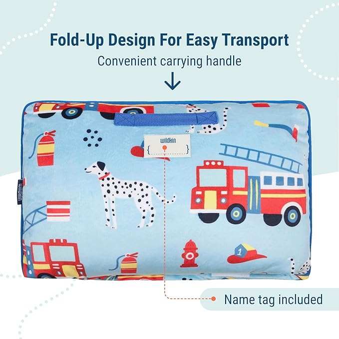 Wildkin Kids Plush Nap Mat – Soft, Cozy, Convenient for Daycare & Preschool