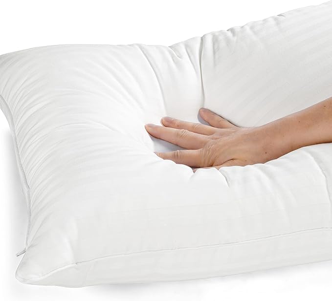 EverSnug Adjustable Layer Luxury Set of 2 Pillows for Side, Front & Back Sleepers, Cooling Hotel Pillows with 3 Layers, Down Alternative Pillow for Sleeping, Neck & Back Support (King)