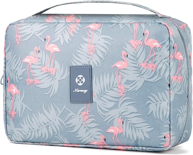 Narwey Small Hanging Travel Toiletry Bag for Women, Travel Bag for Toiletries, Makeup Bag Organizer Cosmetic Bags Make Up Bags for Girls