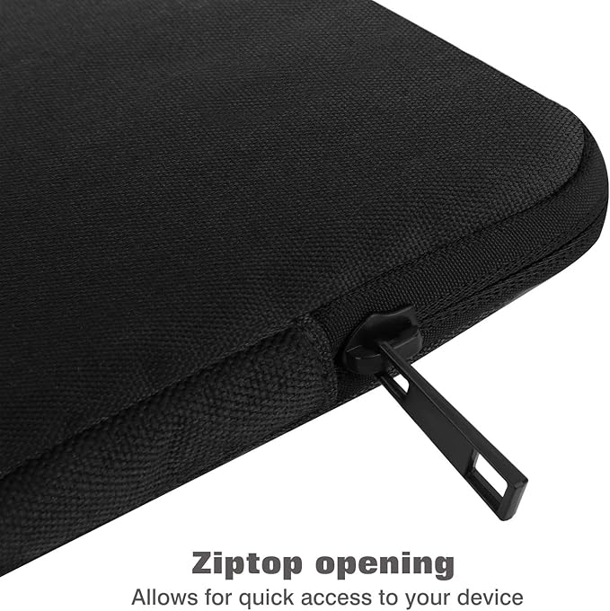 MoKo 9-11 Inch Tablet Sleeve Bag Carrying Case Fits New 11inch iPad Air M3, iPad A16 2025, iPad Pro 11 M4, Air 5/4/3, iPad 10/9/8th Gen, Tab S8/S9 11", Black | Black
