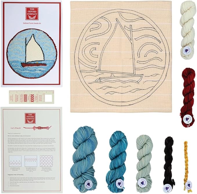 The Oxford Company Punch Needle Kit (Sailboat)