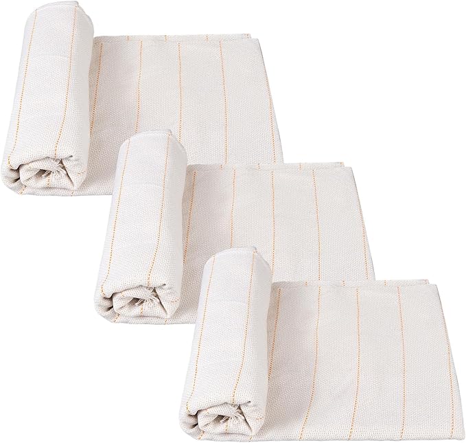 3PC 40"x40" Inch Premium Tufting Cloth with Marked Lines, Monks Cloth for Tufting Gun Rug Tufting, Rug Tufting Supplies Punch Needle Fabric for Art Hand Making DIY Craft Decoration