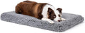 PELZIN Stoutwool 4" Indestructible Dog Bed - Orthopedic Chew Proof Dog Crate Pad - Fluffy Kennel Mat for Aggressive Chewers - Ideal for Large Breeds & Fits 36-Inch Crate - 35"x22", Charcoal