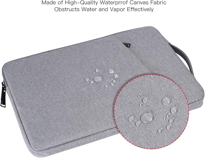13-13.3 Inch Laptop Sleeve for Acer Spin Chromebook 513 13.3, Lenono Duet 5, Dell ASUS HP 13.3" MacBook Air Case Bag, Light Grey