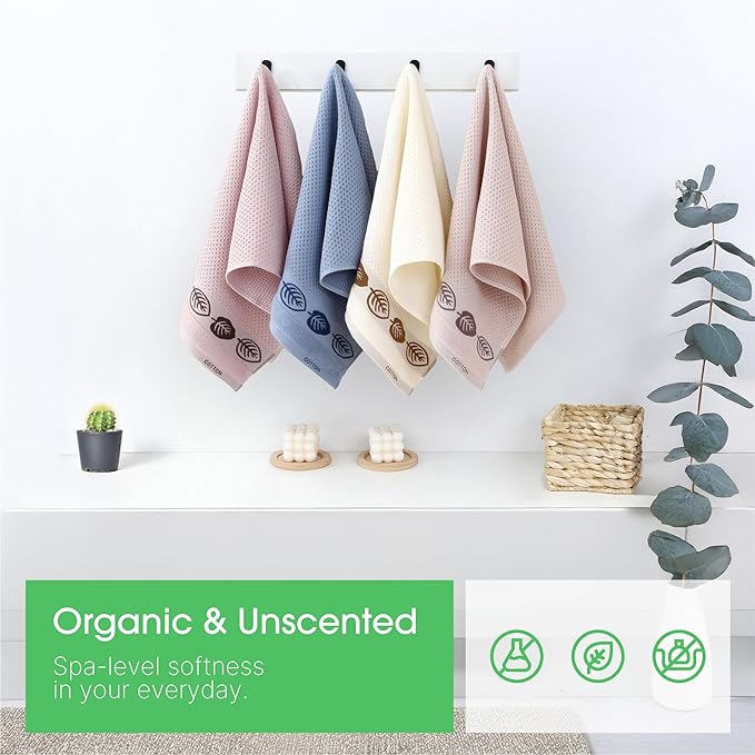 ZASHOP Kitchen Towels and Dishcloths Sets, Absorbent Dish Towels for Kitchen, Microfiber Cleaning Cloth, Dish Cloths for Washing Dishes, Waffle Kitchen Towels (Leaf-Shaped, 30" x 14")
