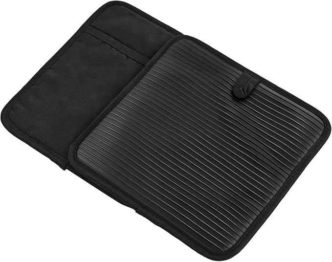 VEVOR Pot Holders, Heat Resistant to 500°F with Ribbed Soft Anti-Slip Silicone Strips, 100% Cotton 9.06 x 8.98 inch Hot Pads with 2 No-Marks Hooks, Washable Pot Trivets for Kitchen & Barbeque, 2 Pack