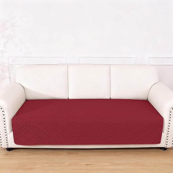hyha Waterproof Dog Blanket, Soft Dog Bed Cover Pet Blankets, Waterproof Sofa Couch Cover for Dogs Washable, Reversible Pet Couch Covers for Sofa Furniture (40x80 Inch, Wine Red/Beige)