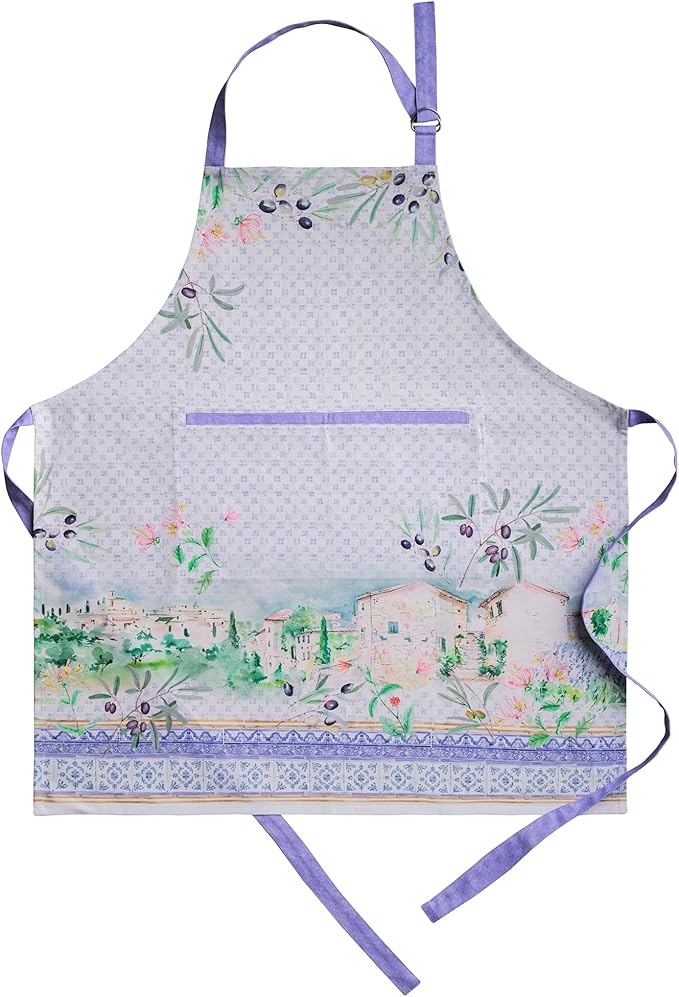 Maison d' Hermine 100% Cotton Apron for women with Pocket Kitchen Chef Apron for Men Cooking Gardening Server Waitress