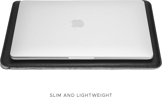 Comfyable Laptop Sleeve 14 Inch Precisely Compatible with MacBook Pro M5 M4 M3 M2 M1 Pro/Max 2025, Faux Leather Cover Case 14 in, Black
