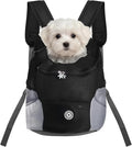 Pomodee Adjustable Pet Dog Carrier Backpack,Ventilated Breathable Pet Carrier for Small Dogs Cats,Cat Carrier Backpack with Safety Belt for Travel Hiking Outdoor,Max 14 lbs,Black