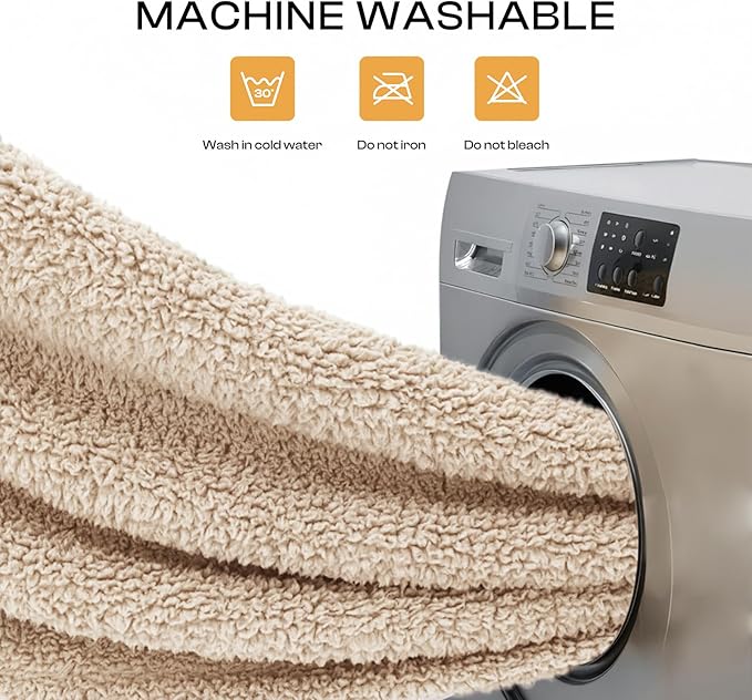 1 Pack 3 Calming Blankets Fluffy Premium Fleece Pet Blanket Soft Sherpa Throw for Dog Puppy Cat Beige Medium (30" x20'')