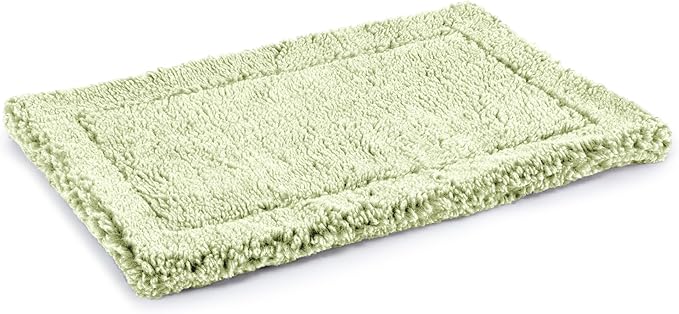 PELZIN Stoutwool Indestructible Dog Bed - Fluffy Chew Proof Dog Crate Pad - Tough Kennel Pad for Aggressive Chewers - Washable, Ideal for Jumbo Breeds & Fits 54-Inch Crate - 53"x35", Gleam