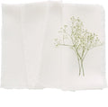 Solino Home White Linen Napkins Set of 4-100% Pure Linen Cloth Washable Dinner Napkins 20 x 20 Inch for Winter, Valentines, Spring, Easter - Fringe