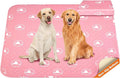 PJYuCien Washable Dog Playpen Mat, 36”x 36” Pink, Leak-Proof Reusable Puppy Pee Pads, Non-Slip Pee Mat for Whelping Pads, Crate, Potty Training, Puppy Playpen (Note: Mat Only, Playpen Not Included)
