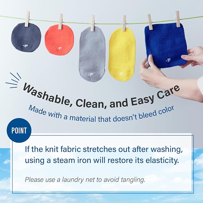 PACKING KNIT_GO Cable Organizer, Square W, Made in Japan, Orange