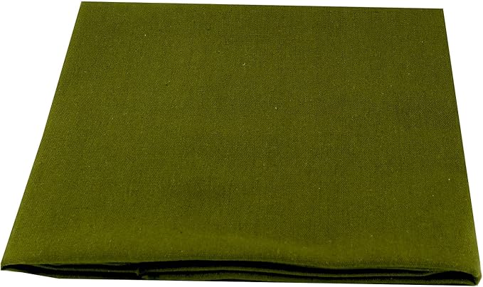 Rose Flavor Pre-Cut Quilting Linen Fabric,Craft Cloth,DIY for Sewing Crafting 60" by 1 Yard(Army Green)