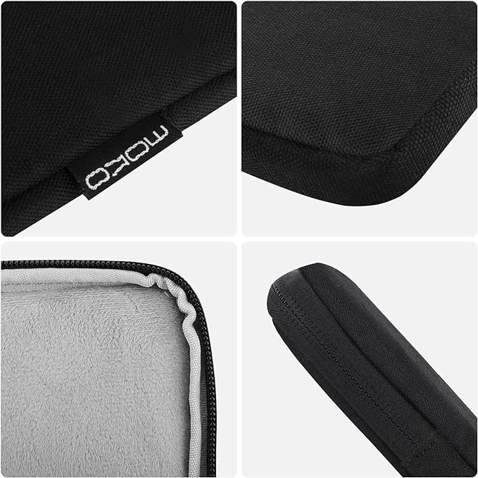 MoKo 9-11 Inch Tablet Sleeve Bag Carrying Case Fits New 11inch iPad Air M3, iPad A16 2025, iPad Pro 11 M4, Air 5/4/3, iPad 10/9/8th Gen, Tab S8/S9 11", Black | Black