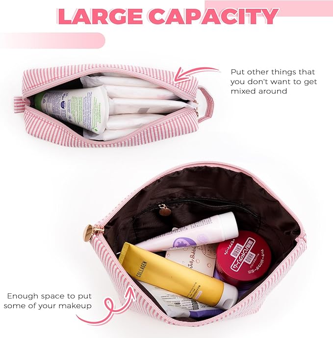 Btffitting Mothers Day Gifts for Mom,Mum Gifts from Daughter,Birthday Gifts for Wife Sister Her,Mother in Law Gift,Mama Gifts Idea,Makeup Bag Set Cosmetic Bag - Peach,M