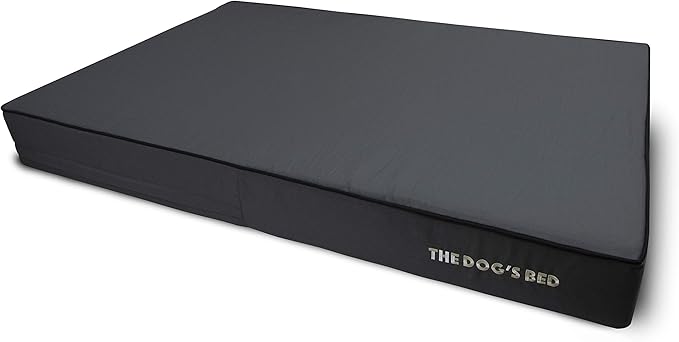 The Dog’s Bed Orthopedic Memory Foam Dog Bed, XXL Grey & Black, Waterproof, Supportive Dog Bed with Replaceable Covers, Veterinary Approved