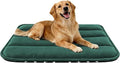 Fogkiss Dog Bed Mat, Reversible Dog Crate Pad with Washable Kennel Mat and Soft Foam, Flat Pet Bed for Dogs & Cats, for Crates Carriers & Travel (Green, 34" L*20" W*1.5" Th)