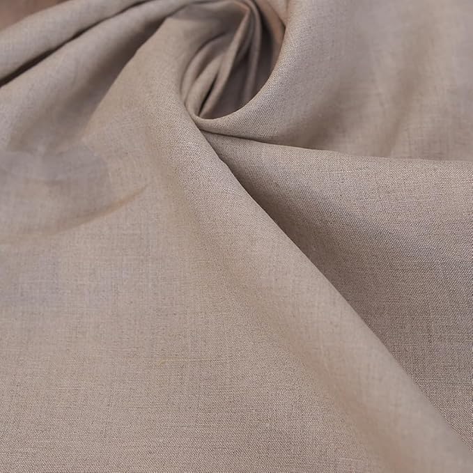 Japan Nature 100% Linen Fabric for Clothing, Home Decor, Pillow, Sofa, 55" Width, Craft by The Yard (Nature Color)