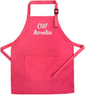 Personalized Kids Apron | Kid or Toddler Apron Sizes | Choice of Color and Thread
