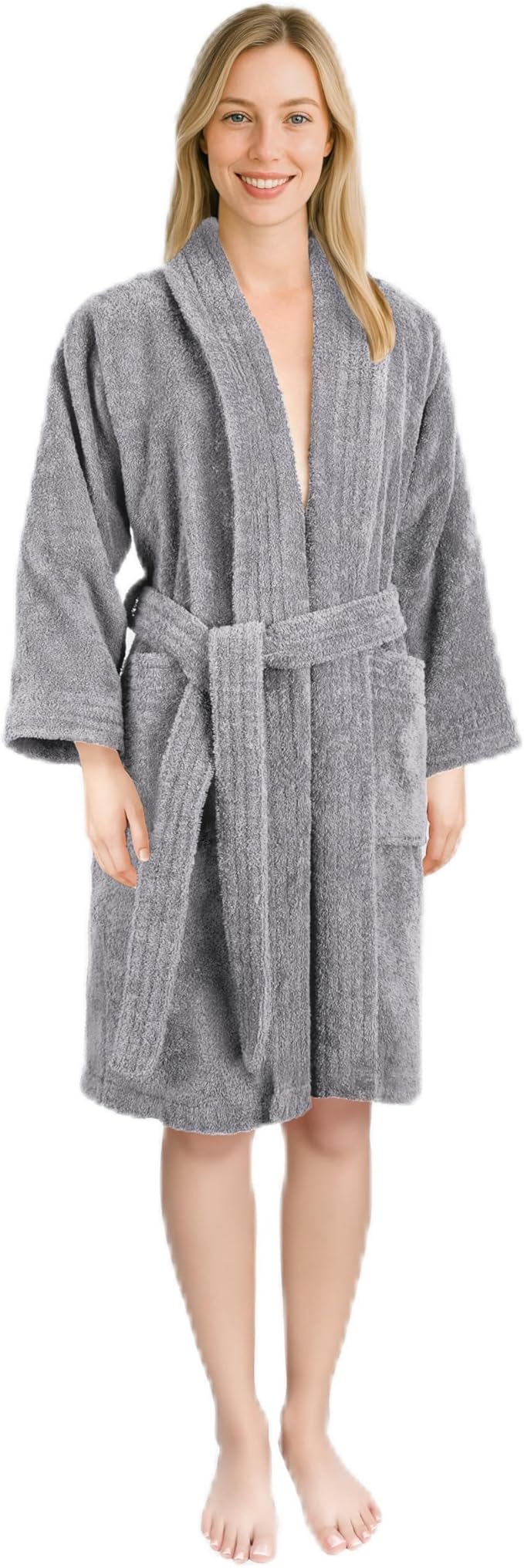 American Soft Linen Women’s 100% Cotton Terry Bathrobe – Soft, Absorbent, Quick Dry Turkish Robes for Women Quality Housecoat
