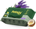 Petazy Dog Wipes for Paws and Butt Ears Eyes | Organic Pet Wipes for Dogs | Hypoallergenic Lavender Scented Dog Wipes Cleaning Deodorizing | Extra Thick Plant Based Wipes Dogs Cats Pets | 100 Count