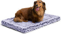 PELZIN Stoutwool Indestructible Dog Bed - Fluffy Chew Proof Dog Crate Pad - Tough Kennel Pad for Aggressive Chewers - Washable, Ideal for Small Breeds & Fits 24-Inch Crate - 23"x16", Jacaranda