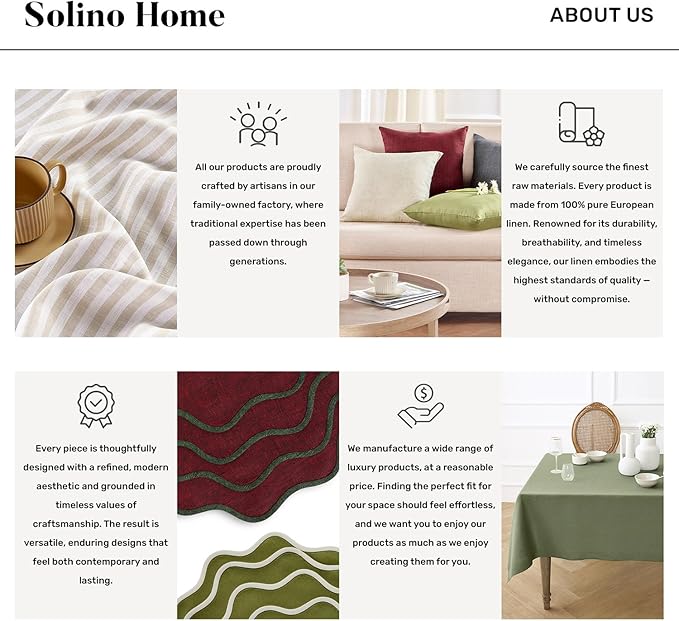 Solino Home Linen Cloth Placemats Set of 4-100% Pure Linen Hemstitch Chambray Burgundy Placemats 14 x 19 Inch - Milan Hemstitch Table Place Mats for Valentines, Winter
