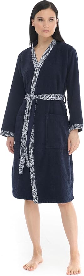 Seritaine Robes for Women, 100% Turkish Cotton Womens Robe, Luxury, Terry Cloth Long Spa Bathrobe