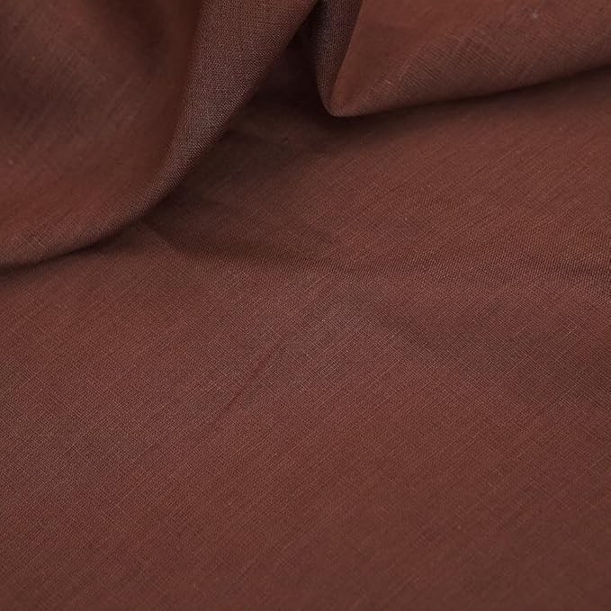 Japan Nature 100% Linen Fabric for Clothing, Home Decor, Pillow, Sofa, 55" Width, Craft by The Yard (Light Brown Color)