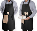 Native Fab Kitchen Apron 2 Pack - 100% Cotton Adjustable, Durable Apron with Pockets, Perfect for Cooking, Baking, Grilling