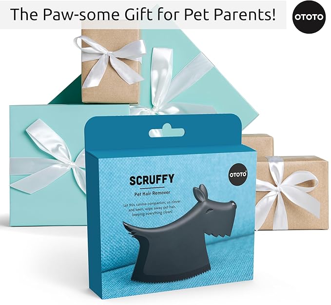 OTOTO NEW Scruffy Pet Hair Remover - Gifts for Dog Lovers, Dog Accessories, Pet Hair Removal Tool