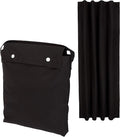 Amazon Basics Portable Blackout Curtain Shade with Suction Cups, 50" W x 78"L, 1-Pack, Black