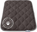 Paw Inspired Washable Padded Crate Mats for Dogs | 29” x 18” Pad, Fits 30-inch Kennels | Leakproof, Waterproof Bottom, Plush Pet Beds (Gray)
