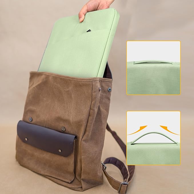 13 Inch Laptop Sleeve for Apple 2025 MacBook Air 13-inch Laptop with M4 chip A3240, MacBook Air 13.6-inch Carrying Case, Green