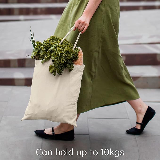 Eco Right Tote Bag for Women, Reusable Grocery Bag, Canvas Tote Bag for Shopping, Cotton Bag for Daily Use, Gifts for Women