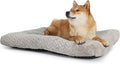 Necesitar 30 Inch Dog Crate Bed for Medium Dogs Washable Soft and Fluffy Kennel Pad fit Cages with Anti-Slip Pet Pillow Cushion Sleeping Up to 40 lbs Pets,30x19 Grey