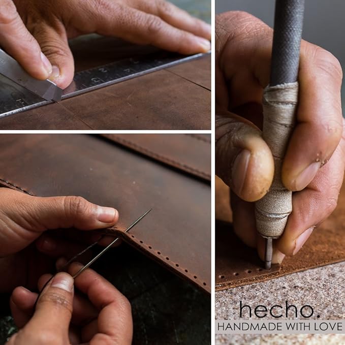 hecho. Leather Case with Pencil Holder Fernando for iPad mini 1-6 Case (2012-2021) - Handmade & Fair Trade (iPad mini 6 Case with Pencil Holder, Sleeve, Cover, Bag, Skin, Pouch)