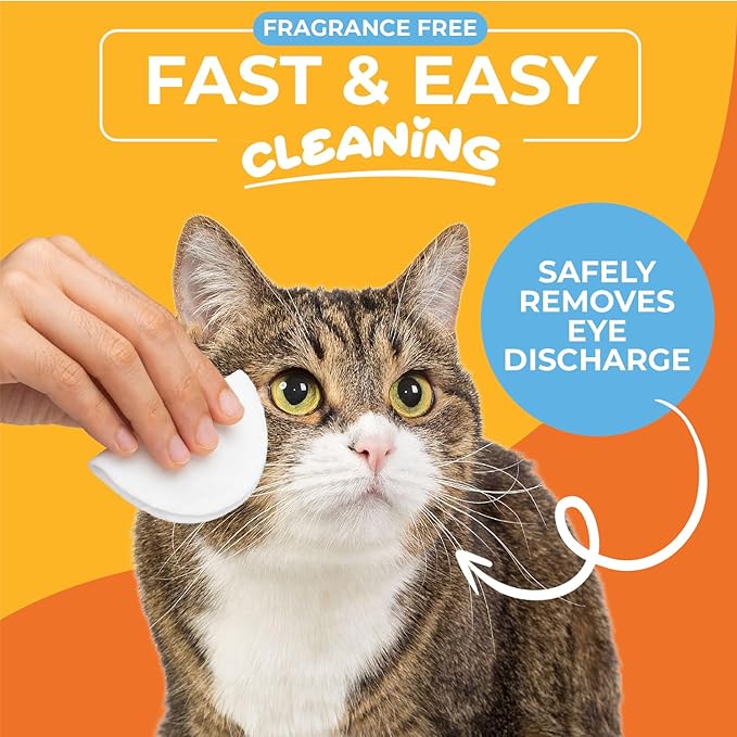 Paw Science Dog & Cat Ear Cleaner Wipes – Pet Finger Wipes for Cats & Dogs – Cleaning, Soothing, & Deodorizing Itchy Ears – Ear Relief Solution Wash (Unscented)
