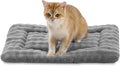 Yaning Pet Bed Mat Crate Pad for Cats Small Dogs, Washable Soft Pet Sleeping Mat Kennel Pad with 3D Bubble Pattern, Grey, 24"x 18"