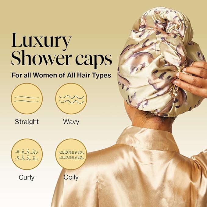 Kitsch Harry Potter x Satin Microfiber Hair Towel Wrap for Women - Super Absorbent, Quick Dry, Anti-Frizz, for Long & Short Hairs, Turbans for Women, Hair Wrap - Hufflepuff