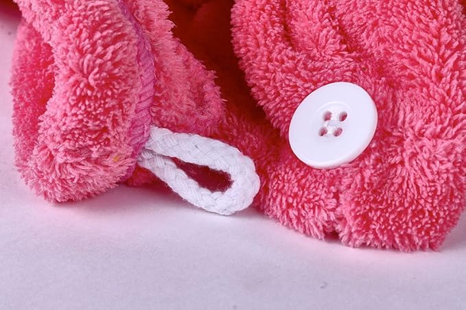YYXR Microfiber Quick Drying Hair Towel Wrap - Super Absorbent Drastically Reduce Hair Drying Time(2-Pack Rose &Purple)